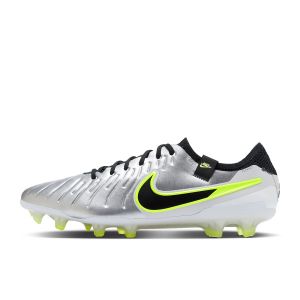 NIKE TIEMPO LEGEND 10 ELITE FG - METALLIC SILVER/BLACK/VOLT