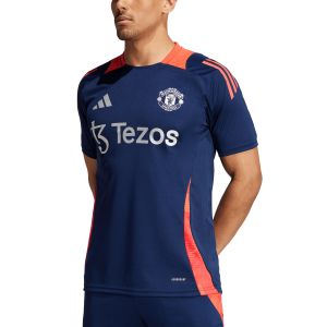 ADIDAS MANCHESTER UNITED 2024/2025 TRAINING JERSEY - NIGHT INDIGO/BRIGHT RED